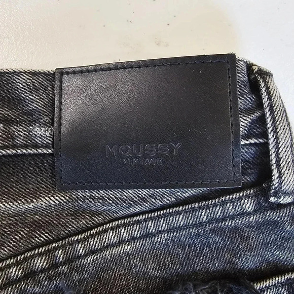 MOUSSY VINTAGE Perrysburg Denim Shorts Light Black Size 23 - Picture 10 of 12